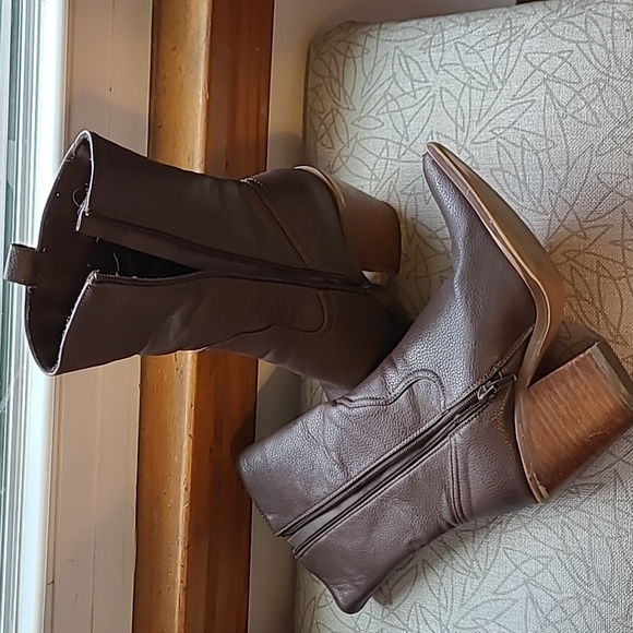 Asos dark brown pointy cowboy boot - Picture 8 of 11